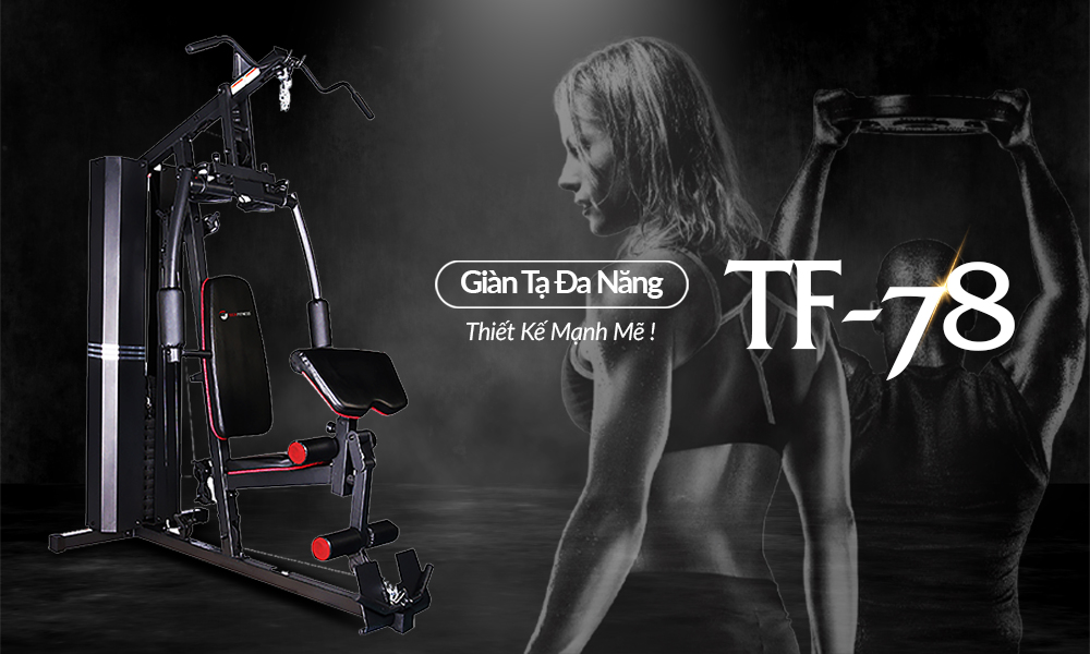 Giàn tạ đa năng Tech Fitness TF-78 thiết kế chắc khỏe đa tính năng hiệu quả cải thiện hình thể 