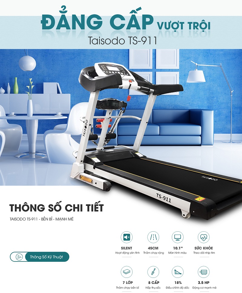 Máy chạy bộ Taisodo hiện được khách hàng Việt ưa chuộng