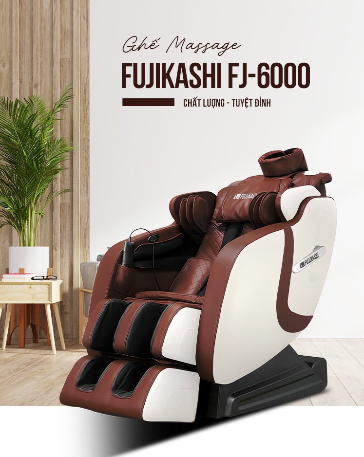 Ghế massage Fujikashi FJ-6000 đem đến sự massage chuyên nghiệp nhất