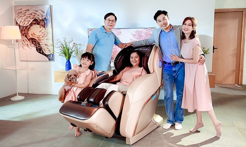 Ghế mát xa Fujikashi FJ-7000 đánh bay cơn đau nhanh chóng
