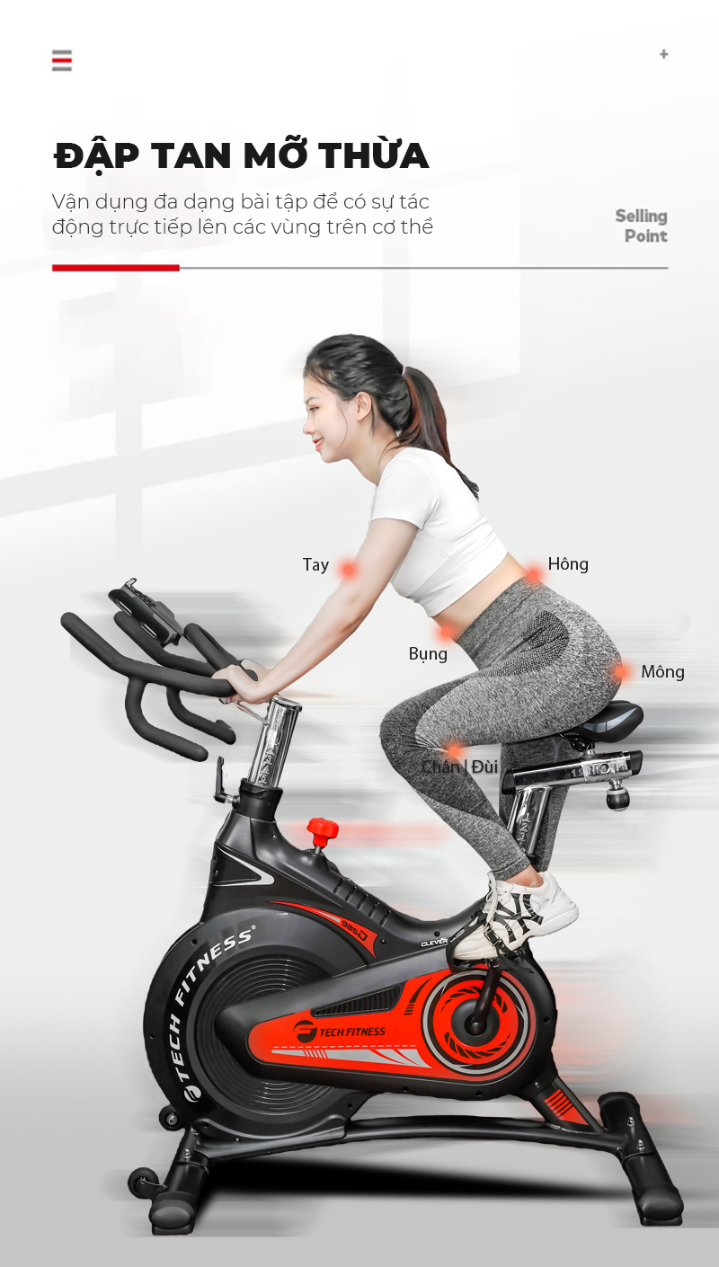 Xe đạp tập thể dục Tech Fitness TF-416